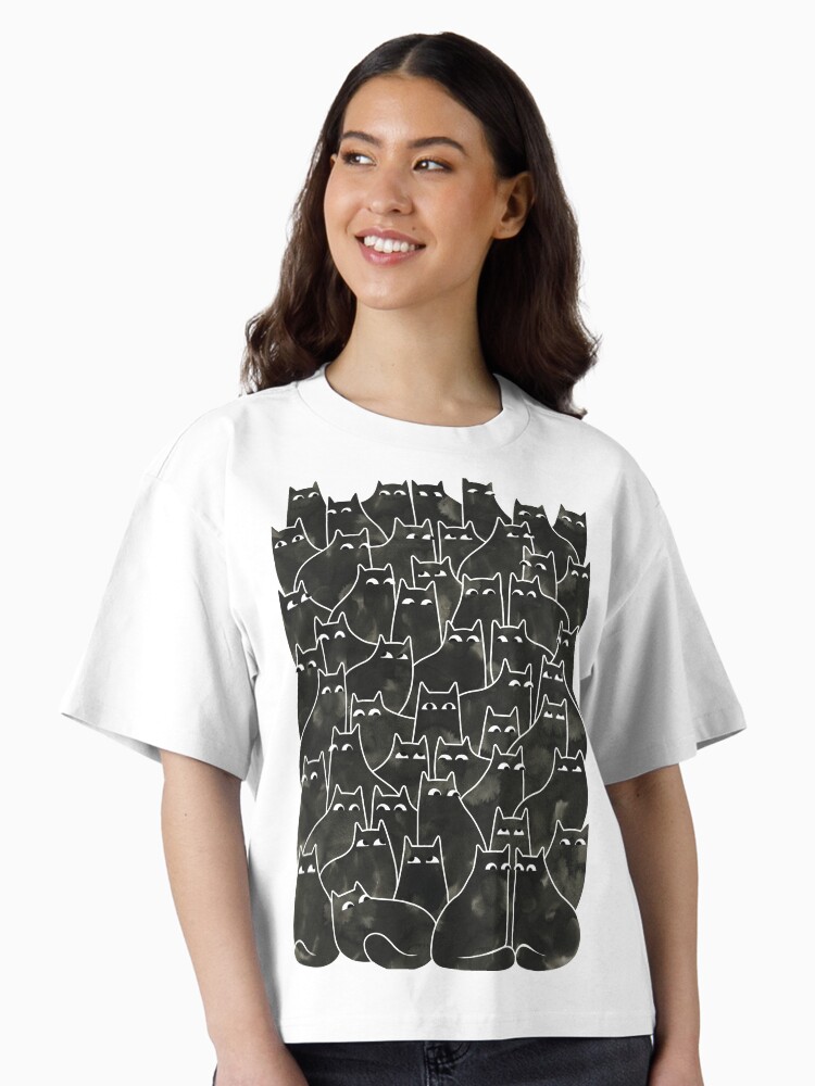 Suspicious Cats Boxy T-Shirt