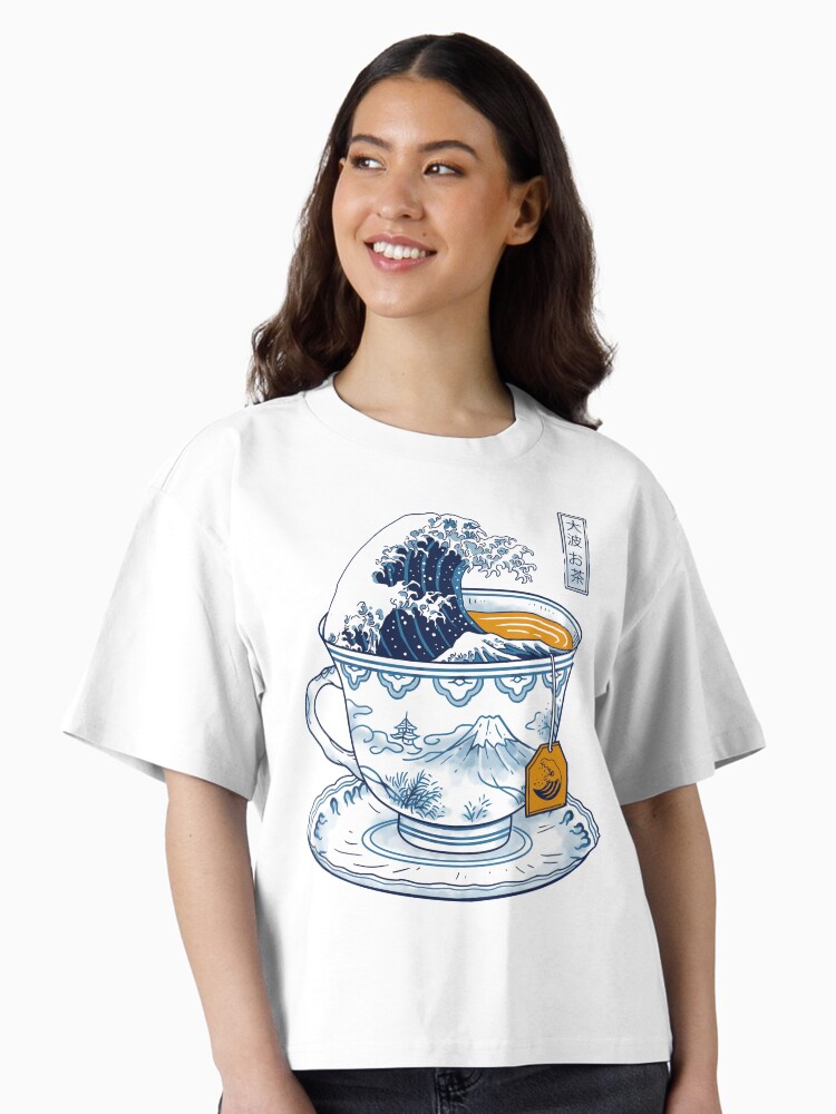 The Great Kanagawa Tea Boxy T-Shirt