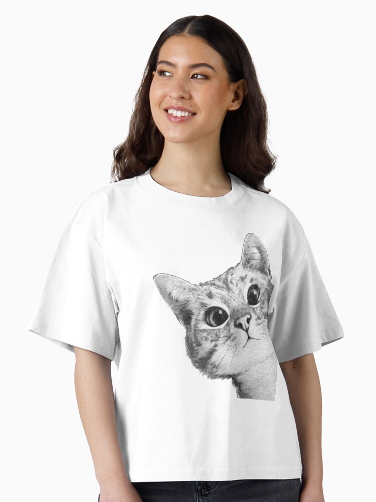 sneaky cat Boxy T-Shirt