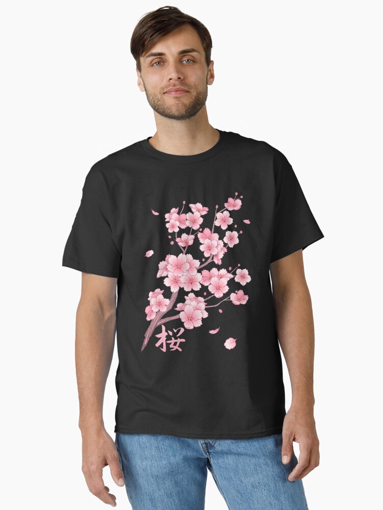Falling Sakura Cherry Blossom Classic T-Shirt