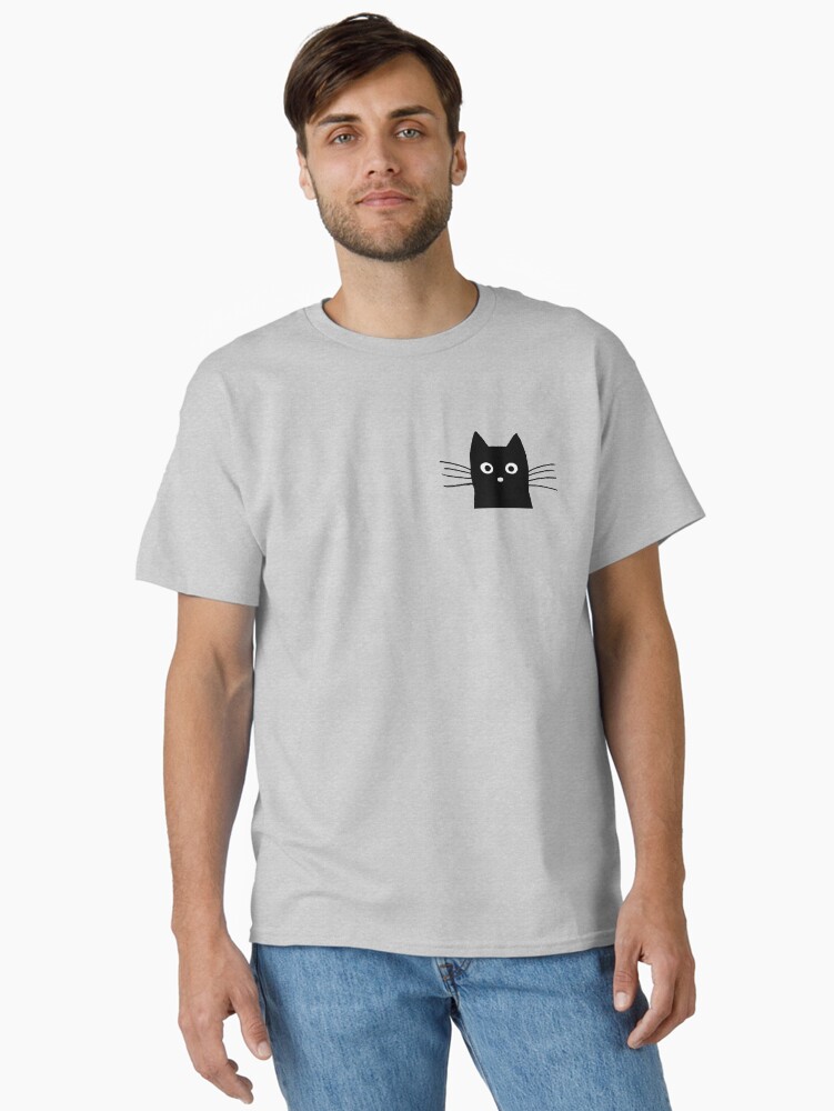 Black Cat Face Classic T-Shirt