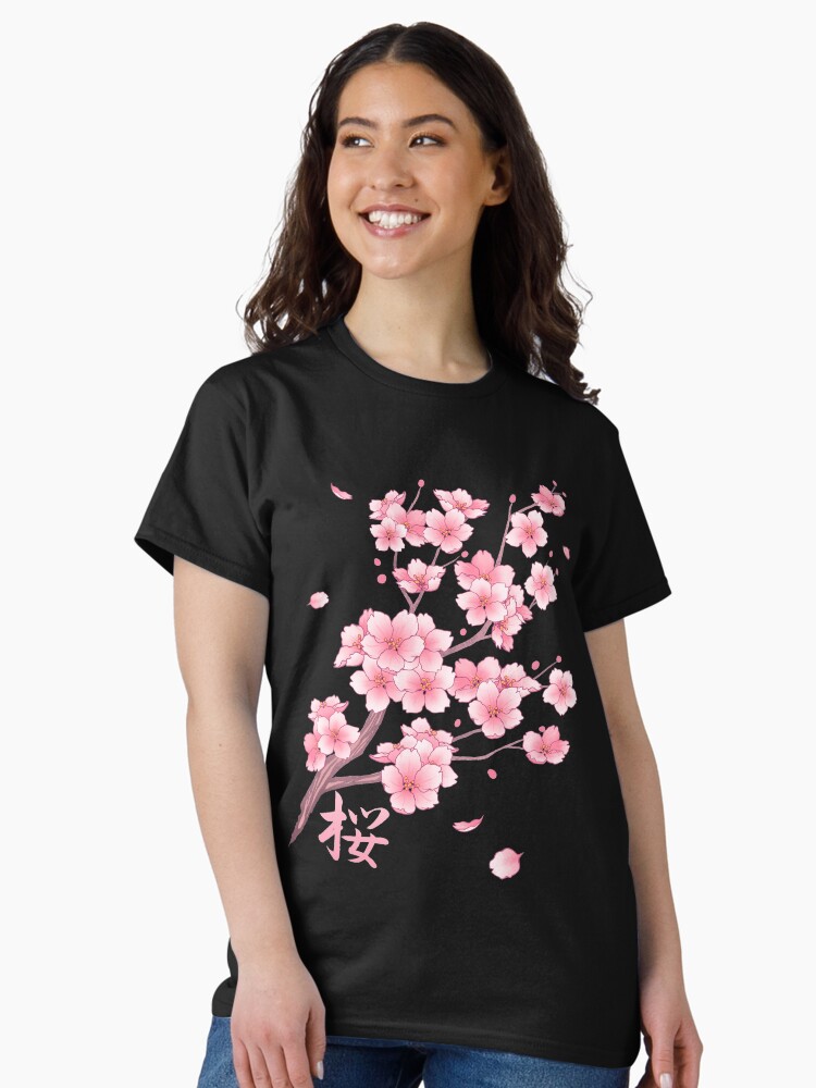 Falling Sakura Cherry Blossom Classic T-Shirt