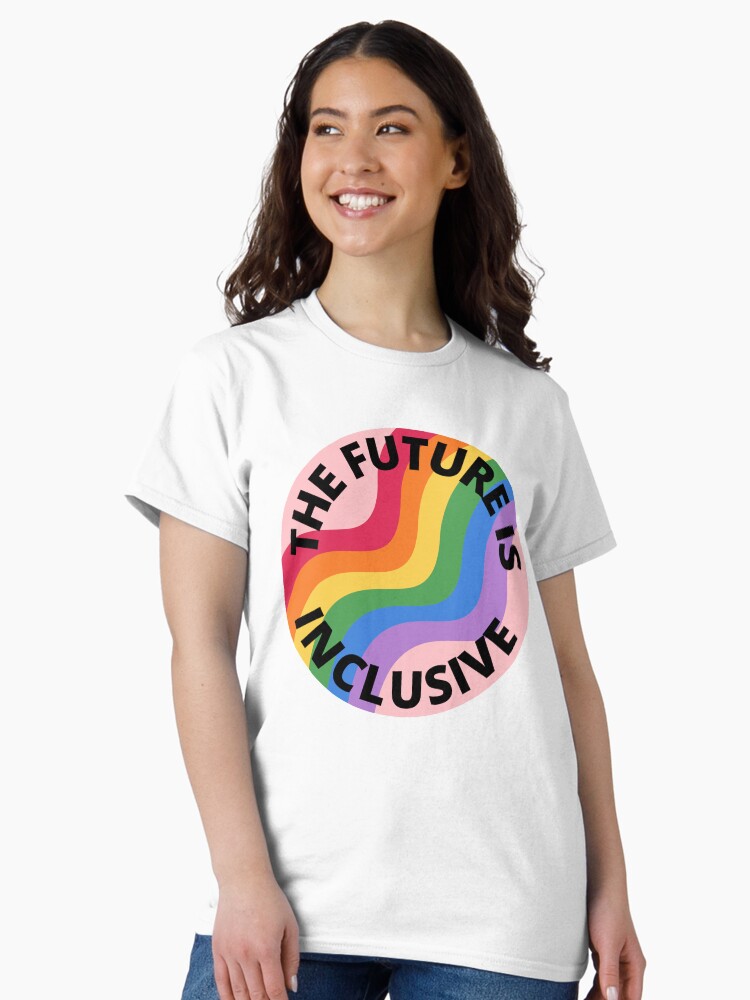The Future Is Inclusive Pride Rainbow Pink Classic T-Shirt