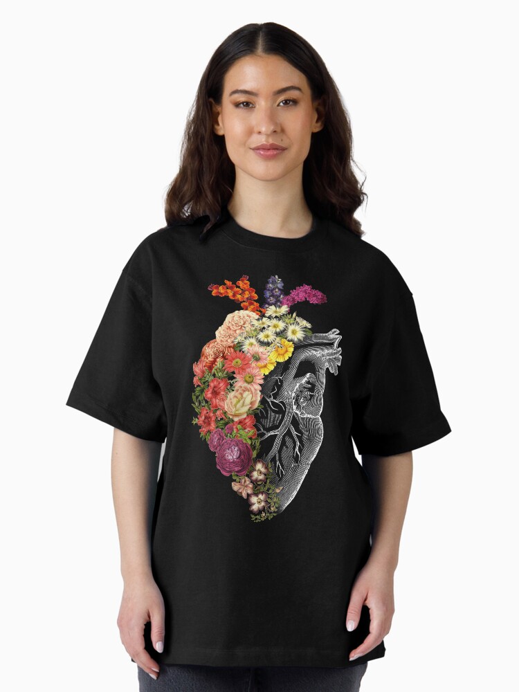 Flower Heart Spring by Tobe Fonseca Oversized T-Shirt