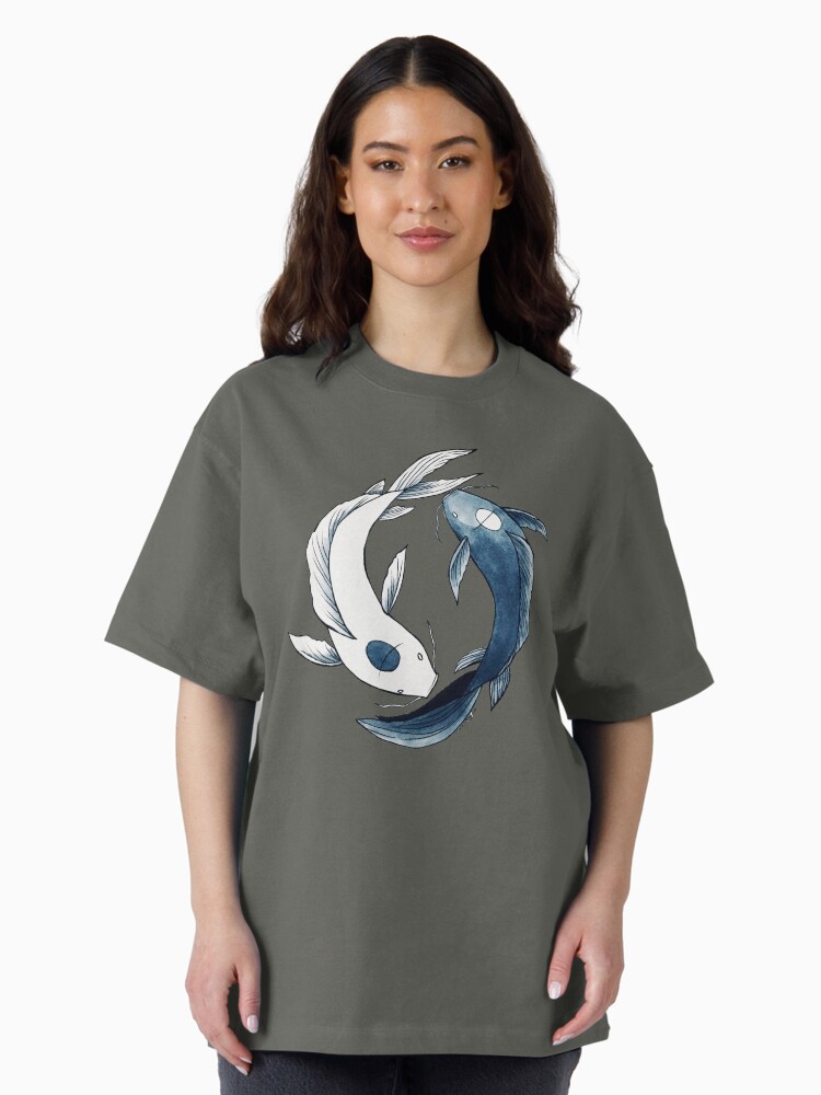 Tui and La – Yin & Yang Koi Oversized T-Shirt