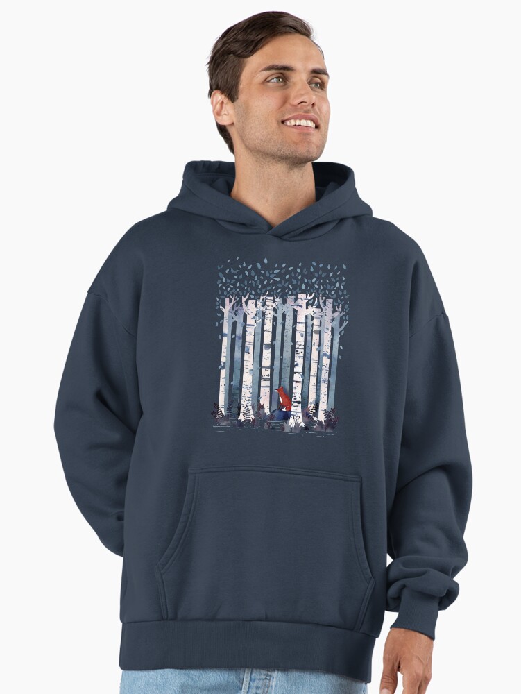 The Birches (in Blue) Premium Oversized Hoodie