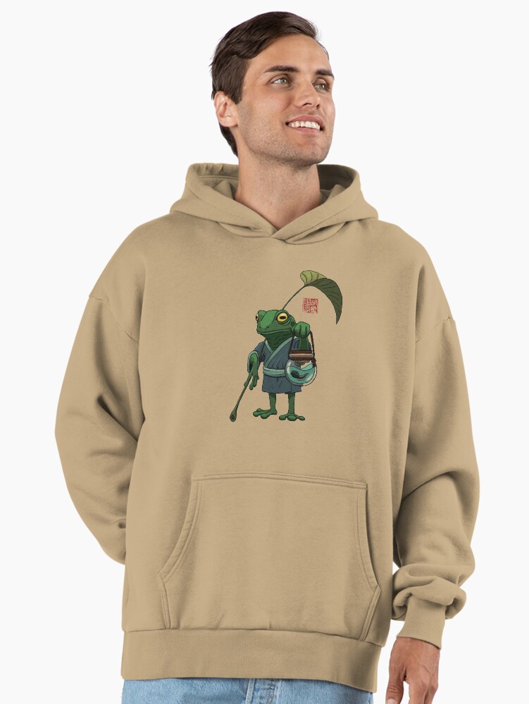 A Frog and His Son Premium Oversized Hoodie